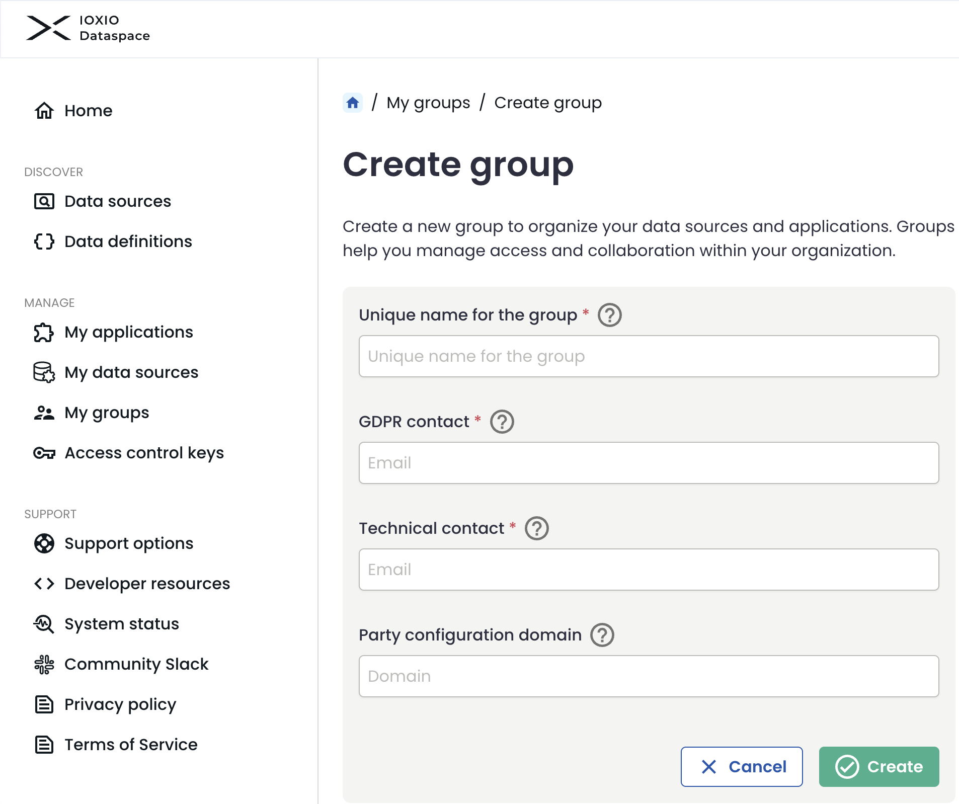 Create a group page