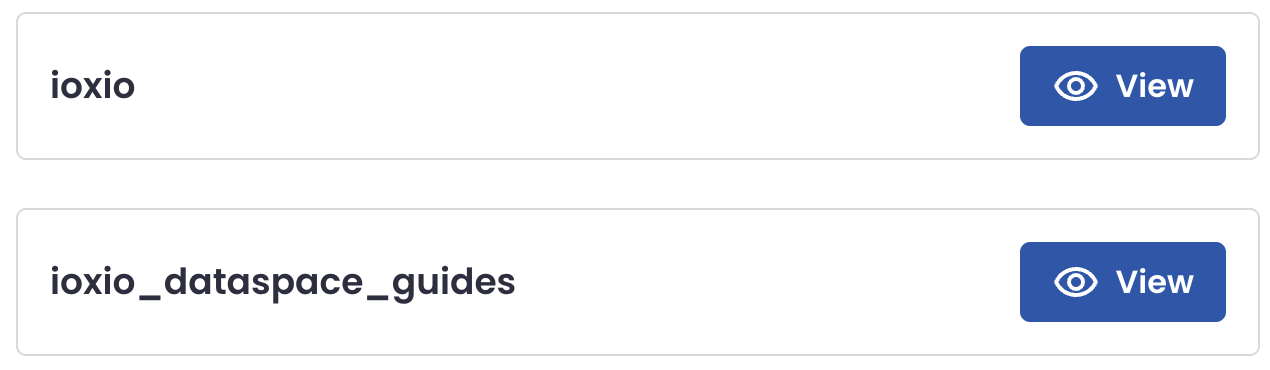 List items on the My groups page